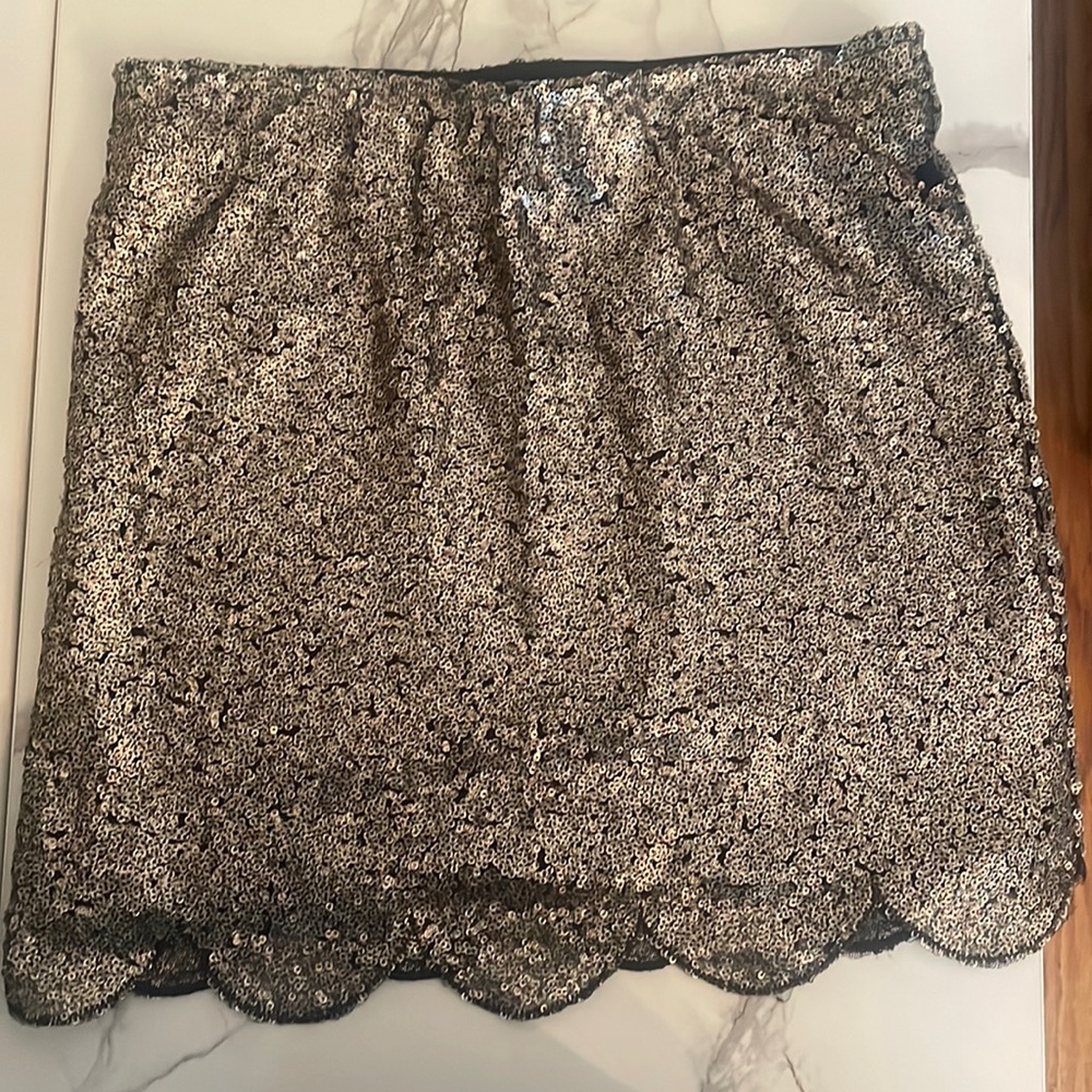 Endless Rose Size S Copper Sequin Skirt